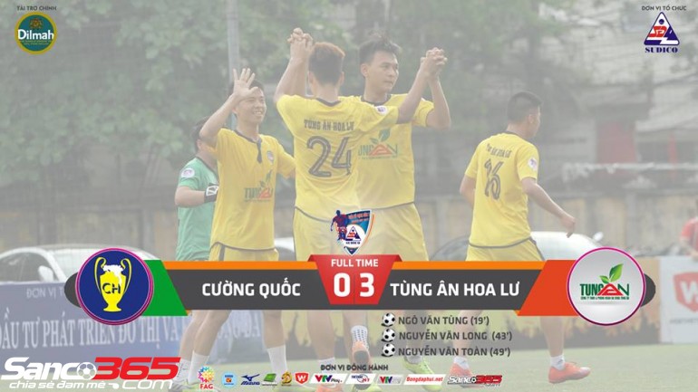 Vòng 2 Sudico Cup 2017: Tùng Ân Hoa Lư thắng đậm Cường Quốc, Bảo Trang vùi dập Century