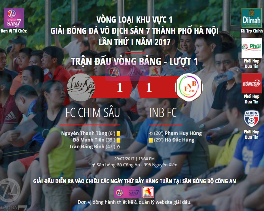 Highlight FC Chim Sâu - INB FC : Vòng 1 Giải Vô Địch Sân 7 HN