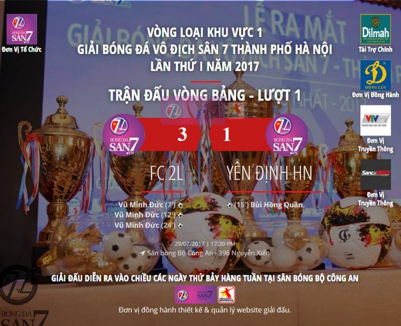 Highlight FC 2L - Yên Định HN : Vòng 1 Giải Vô Địch Sân 7 HN