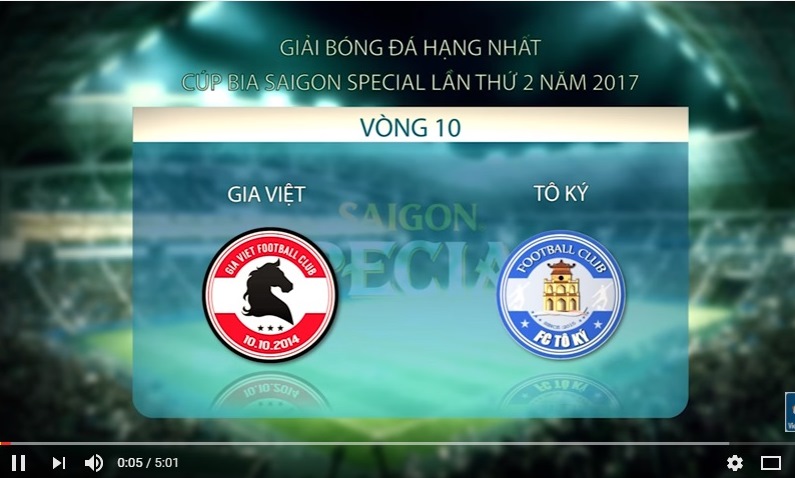 Highlight: Gia Việt - Tô Ký, vòng 10 Hạng Nhất phủi 2017