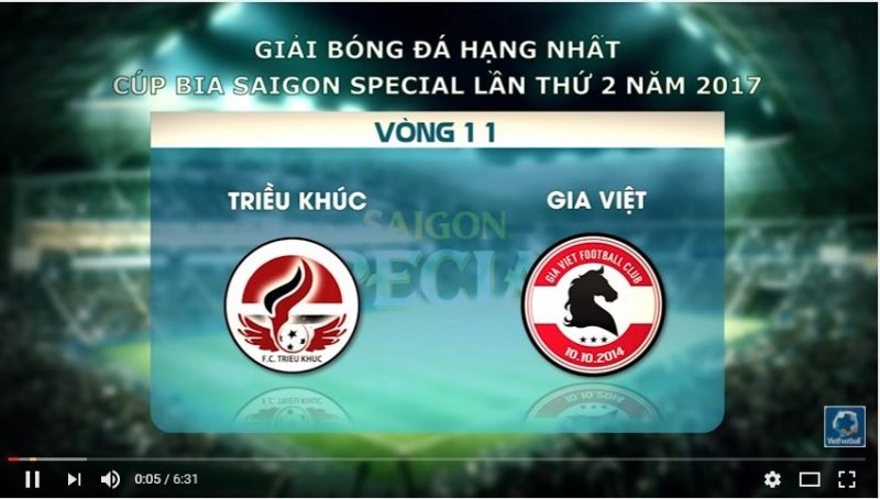 Highlight: Triều Khúc - Gia Việt, vòng 11 Hạng Nhất phủi 2017