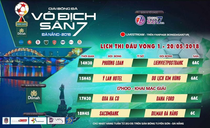 TRỰC TIẾP Vòng 1 và Lễ Khai mạc Đà Nẵng League 2018