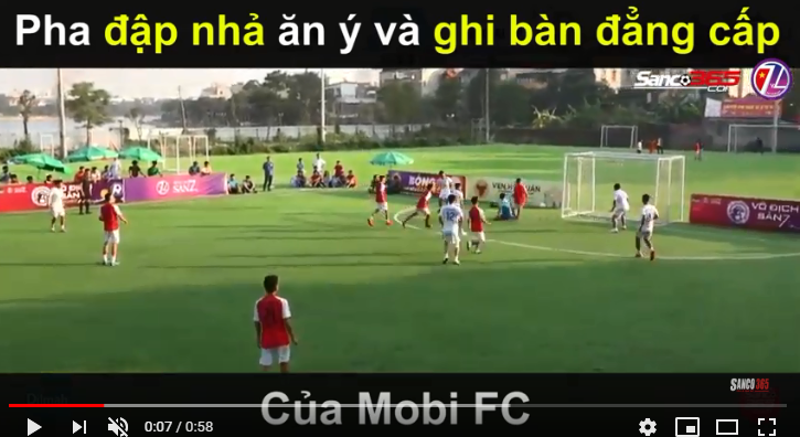 Pha đập nhả ăn ý và ghi bàn đẳng cấp của Mobi FC