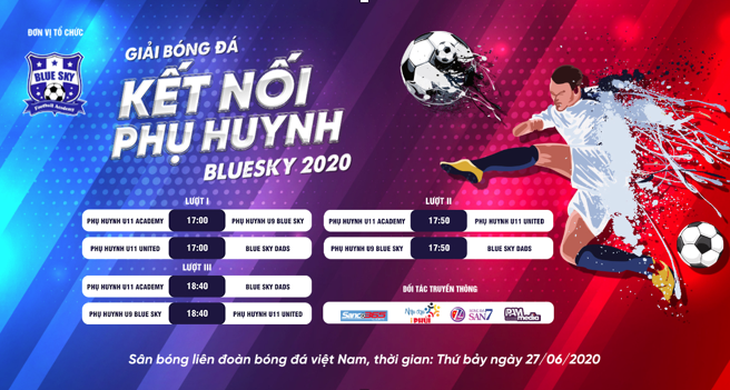 Giải bóng đá kết nối phụ huynh Blue Sky 2020